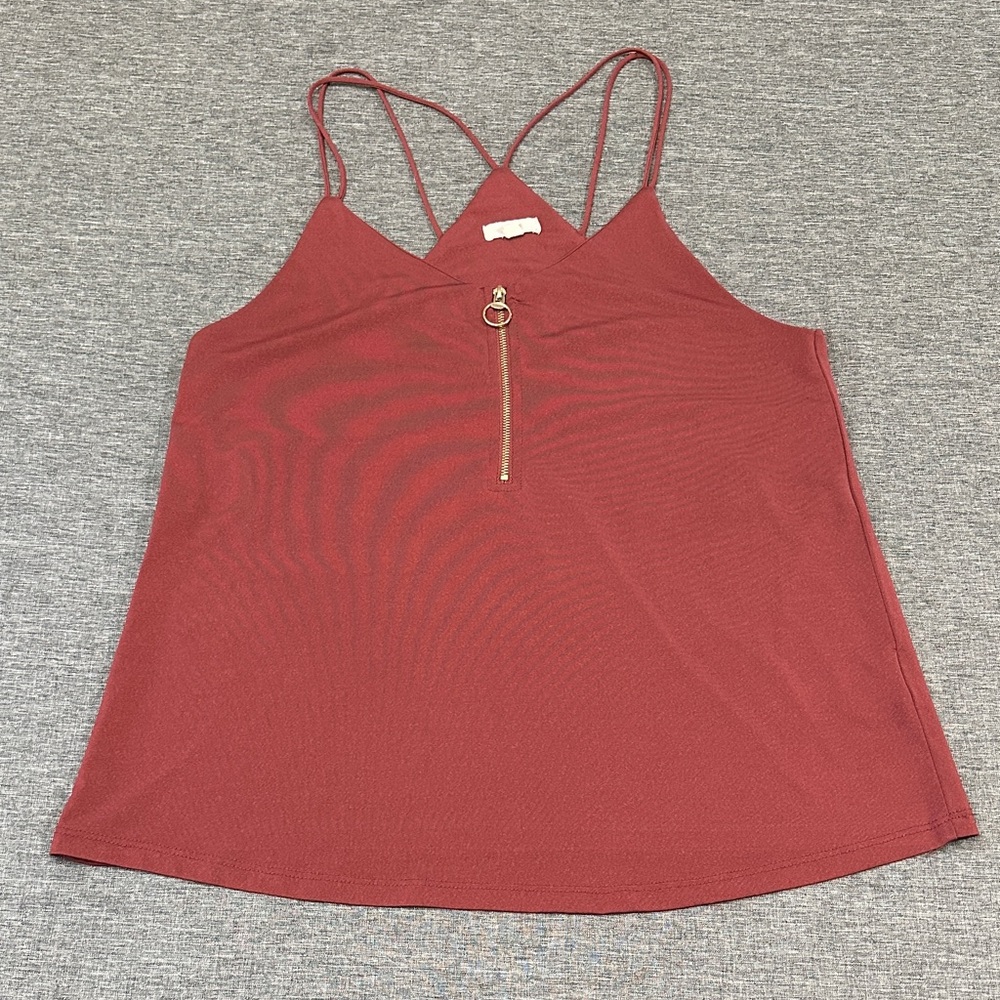 ARDENE Camisole with Accent Zipper